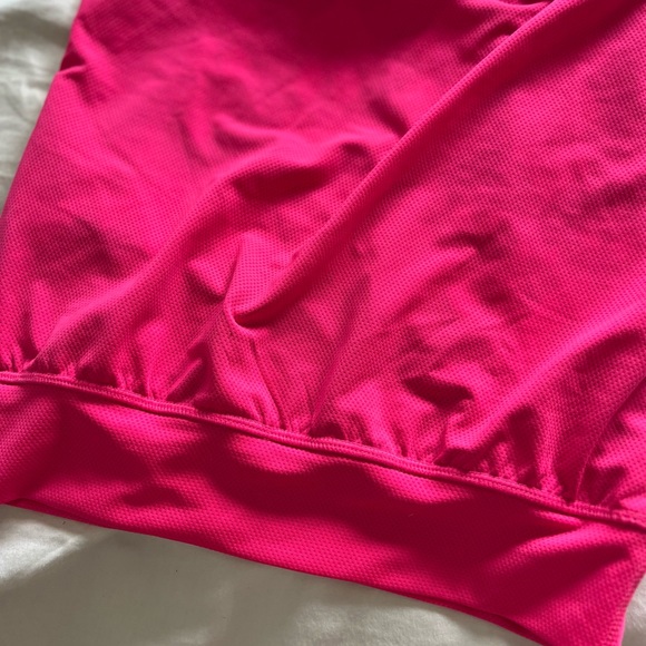 Girls pink athletic tank top with a double layer - Picture 8 of 8